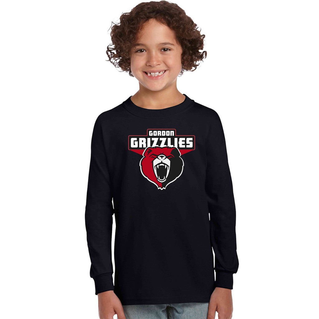 Gordon Public School Youth 100% Cotton Long Sleeve T- Shirt Printed – #GPS-5400B