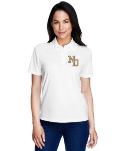 Notre Dame Ladies' Performance Piqué Polo Shirt ND Logo Embroidered - #ND-78181-E