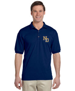 Notre Dame Adult Polo Shirt ND Logo Embroidered -#ND-8800-E