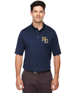 Notre Dame Adult Performance Piqué Polo Shirt ND Logo Embroidered -#ND-88181-E