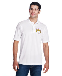 Alternative view of Notre Dame Adult Performance Piqué Polo Shirt ND Logo Embroidered -#ND-88181-E