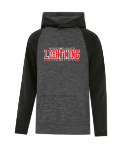 Lightning Gymnastics Youth ATC Dynamic Two Tone Polyester Sweatshirt Lightning Logo Embroidered - #LIGHTNING-Y2047-E