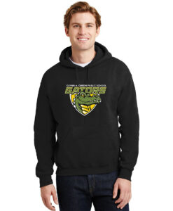 Glynn A. Green Adult 50/50 Pull-Over Hooded Sweatshirt Shield Logo Printed - #GLYNNAGREEN-18500-P2