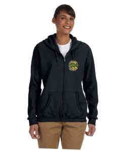 Alternative view of Glynn A. Green Adult 50/50 Full-Zip Hooded Sweatshirt Gators Logo on Left Chest Embroidered - #GLYNNAGREEN-18600-P1