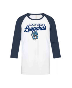 Lockview Leopards Youth ATC Brand 3/4 Sleeve Baseball Shirt Baseball Script Printed – #LOCKVIEW-ATC0822Y-P2