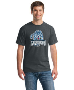 Lockview Leopards Adult 100% Cotton Short Sleeve T-shirt Leopards Logo Printed - #LOCKVIEW-5000-P