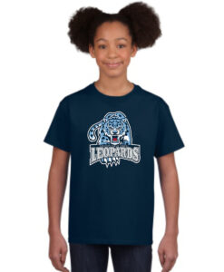 Alternative view of Lockview Leopards Youth 100% Cotton Short Sleeve T-shirt Leopards Logo Printed - #LOCKVIEW-5000B-P