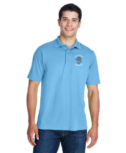 Lockview Leopards Staff Wear - Core 365 Men's Performance Piqué Polo Circle Logo on Left Chest Embroidered - #LOCKVIEWSTAFF-88181-CIRCLE