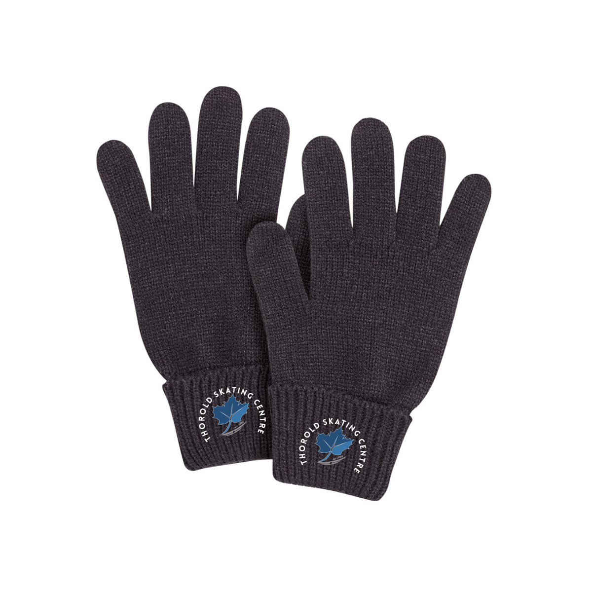 Thorold Skating Centre Acrylic Gloves with turned down cuffs Embroidered - #TSC-0G001-E