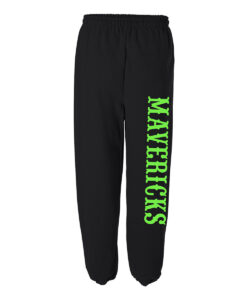 William Hamilton Merritt Mavericks Adult Elastic Bottom Sweatpants (No Pocket) Mavericks Text Printed – #WHMM-18200-P3