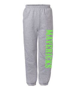 Alternative view of William Hamilton Merritt Mavericks Adult Elastic Bottom Sweatpants (No Pocket) Mavericks Text Printed – #WHMM-18200-P3