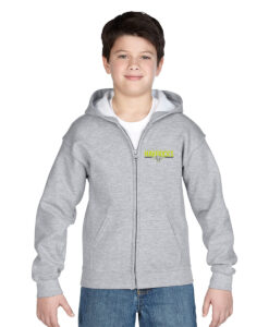 William Hamilton Merritt Mavericks Youth Full-Zip Hooded Sweatshirt Horizontal Bull-Head Logo On Left Chest Embroidered - #WHMM-18600B-E1
