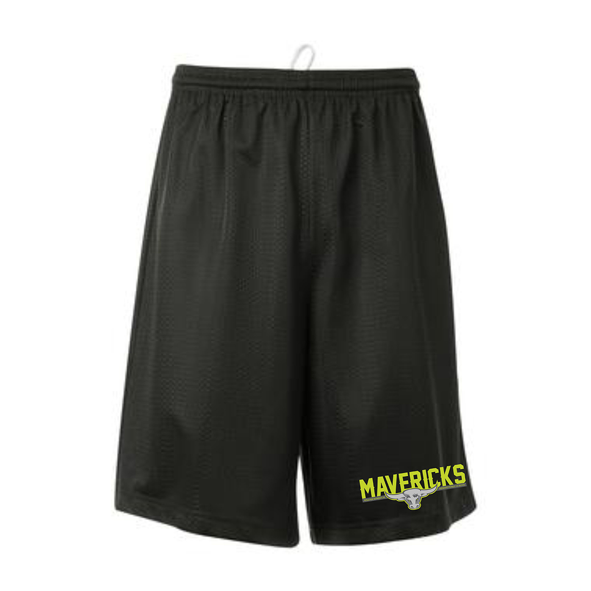 William Hamilton Merritt Mavericks Adult Mesh Shorts Horizontal Bull-Head Logo Printed - #WHMM-S3525-P1