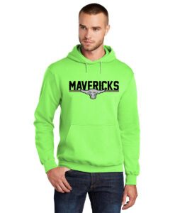 William Hamilton Merritt Mavericks Adult Pull-Over Hooded Sweatshirt Horizontal Bull-Head Logo Printed - #WHMM-L00552-P1