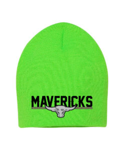 Alternative view of William Hamilton Merritt Mavericks Acrylic Knit 8" Toque Horizontal Bull-Head Logo on Front Embroidered - #WHMM-SP08-E1