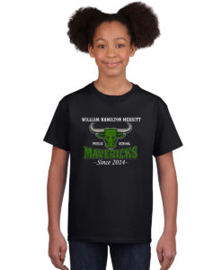 Alternative view of William Hamilton Merritt Mavericks Youth 100% Cotton T-Shirt Old-Fashioned Logo Printed – #WHMM-5000B-P2