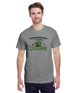Alternative view of William Hamilton Merritt Mavericks Adult 100% Cotton T-Shirt Mavericks Bullhead Since 2014 Design Printed – #WHMM-5000-P2