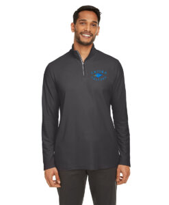 Our Lady of Fatima Falcons Staff Men's Fusion ChromaSoft Pique Quarter-Zip Falcons Icon Logo on Left Chest Embroidered – #OLFSTAFF-CE405-E2