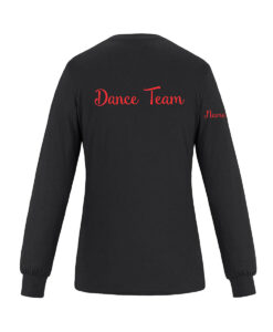 Alternative view of St. John Henry Newman Dance Team Ladies Breeze Long Sleeve Ring Spun Combed Cotton Tee Dance Team Logo Printed - #SJHNF-S05616-DT