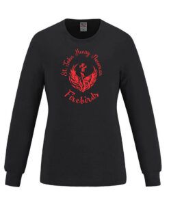 St. John Henry Newman Dance Team Ladies Breeze Long Sleeve Ring Spun Combed Cotton Tee Dance Team Logo Printed - #SJHNF-S05616-DT