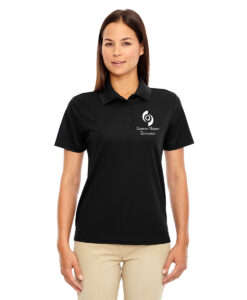 Quantum Gymnastics Ladies's Performance Pique Polo Quantum Gymnastics Logo on Left Chest Embroidered - #QNGI-78181-E