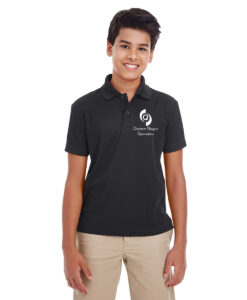 Quantum Gymnastics Youth Performance Polo Shirt Quantum Gymnastics Logo on Left Chest Embroidered - #QNGI-88181Y-E