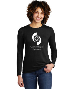 Quantum Gymnastics Ladies' Long Sleeve Ring Spun Combed Cotton Tee Quantum Gymnastics Logo Printed - #QNGI-S05616-P
