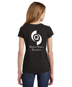 Alternative view of Quantum Gymnastics Youth 100% Cotton Short Sleeve T-shirt Quantum Gymnastics Logo on Left Chest Printed - #QNGI-5000B-P