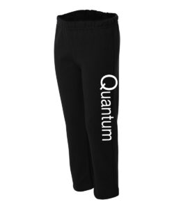 Quantum Gymnastics Youth Elastic Bottom Sweatpants (No Pocket) Quantum Text Printed - #QNGI-18200B-P2