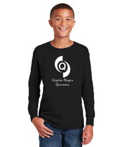 Quantum Gymnastics Youth Long Sleeve Quantum Gymnastics Logo Printed - #QNGI-5400B-P