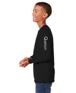 Alternative view of Quantum Gymnastics Youth Long Sleeve Quantum Gymnastics Logo Printed - #QNGI-5400B-P