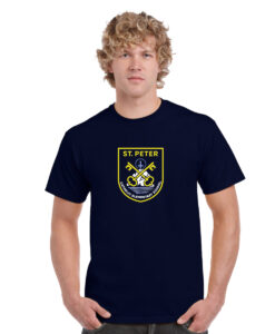 St. Peter Panthers Staff Adult 100% Cotton T-Shirt Full-Colour Logo Printed – #STPETERSTAFF-5000-P2